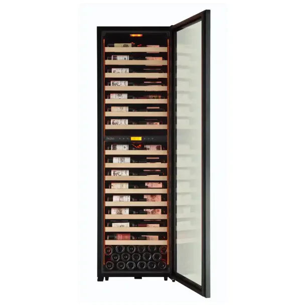 Pevino MS Noble 152 flasker - Metalhylder med trfront -  2 zoner - Sort