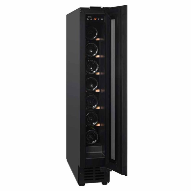 Pevino Noble 8 flasker - 1 zone - Sort glasfront