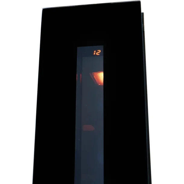 Pevino Noble 8 flasker - 1 zone - Sort glasfront