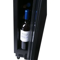 Pevino Noble 8 flasker - 1 zone - Sort glasfront