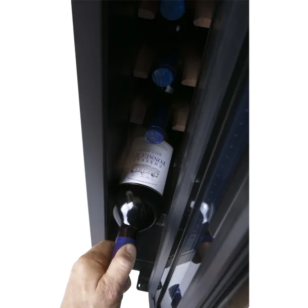 Pevino Noble 8 flasker - 1 zone - Sort glasfront