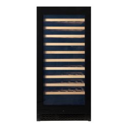 Pevino Majestic 113 flasker - 1 zone - Sort glasfront