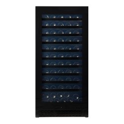 Pevino Majestic 113 flasker - 1 zone - Sort glasfront