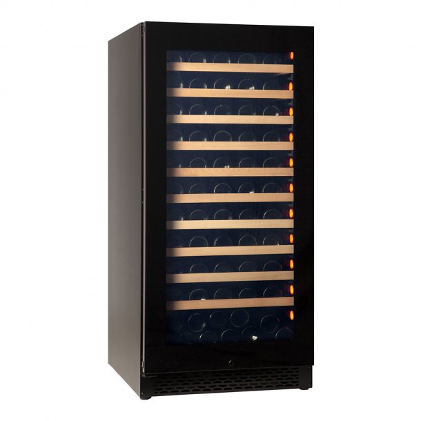 Pevino Majestic 113 flasker - 1 zone - Sort glasfront