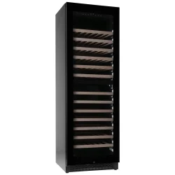 Pevino Majestic 96 flasker - 2 zoner - Sort glasfront