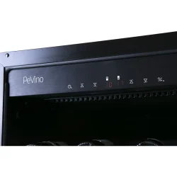 Pevino Majestic 96 flasker - 2 zoner - Sort glasfront