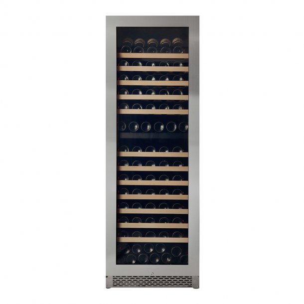 Pevino Majestic 150 bottles - 2 zones - Stainless steel front