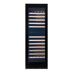 Pevino Majestic 150 bottles - 2 zones - Black glass front
