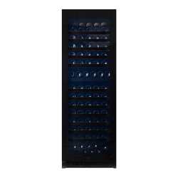 Pevino Majestic 150 bottles - 2 zones - Black glass front