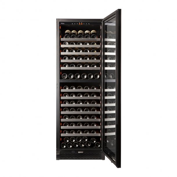 Pevino Majestic 150 bottles - 2 zones - Black glass front