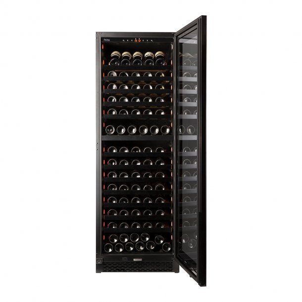 Pevino Majestic 150 bottles - 2 zones - Black glass front