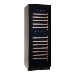 Pevino Majestic 150 bottles - 2 zones - Black glass front
