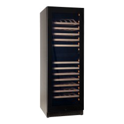 Pevino Majestic 150 bottles - 2 zones - Black glass front