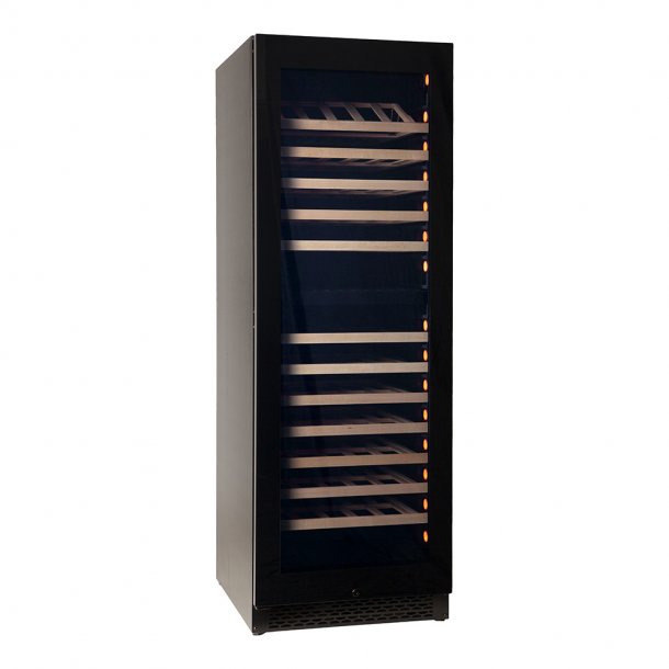 Pevino Majestic 150 bottles - 2 zones - Black glass front