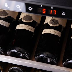 Pevino Majestic 159 bottles - 1 zone - Stainless steel front