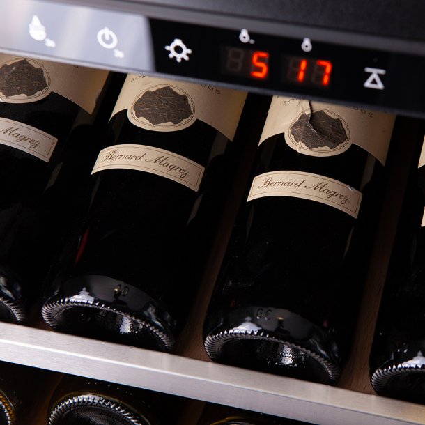 Pevino Majestic 159 bottles - 1 zone - Stainless steel front