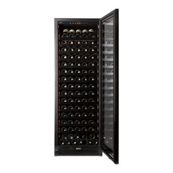 Pevino Majestic 159 bottles - 1 zone - Black glass front