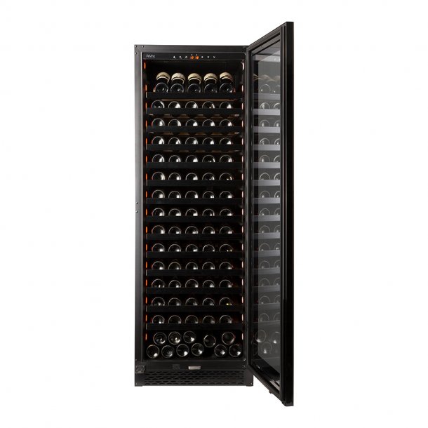 Pevino Majestic 159 bottles - 1 zone - Black glass front