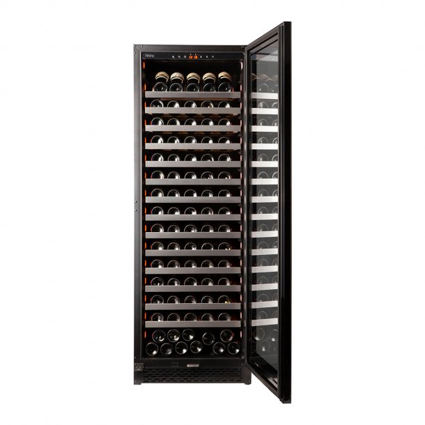 Pevino Majestic 159 bottles - 1 zone - Black glass front