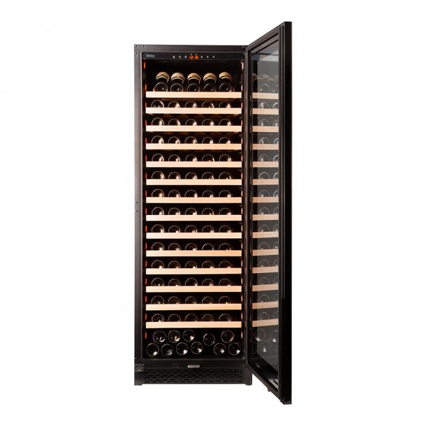 Pevino Majestic 159 bottles - 1 zone - Black glass front