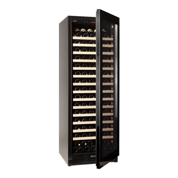 Pevino Majestic 159 bottles - 1 zone - Black glass front