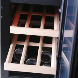 Pevino Majestic 17 flasker - 2 zoner - Sort glasfront