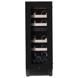 Pevino Majestic 17 flasker - 2 zoner - Sort glasfront