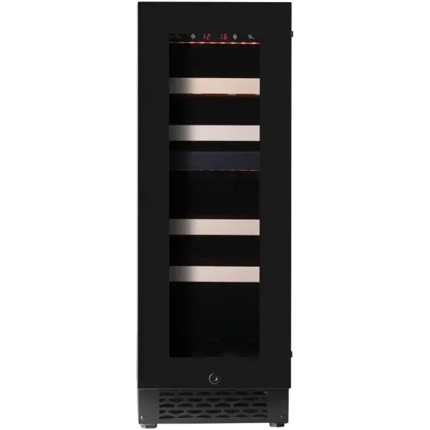 Pevino Majestic 17 flasker - 2 zoner - Sort glasfront