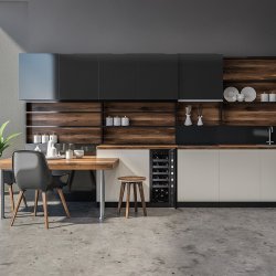 Pevino Majestic 20 bottles - Single zone - Black glass front