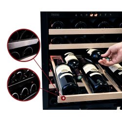 Pevino Majestic 39 bottles - 2 zones - Black Steel 