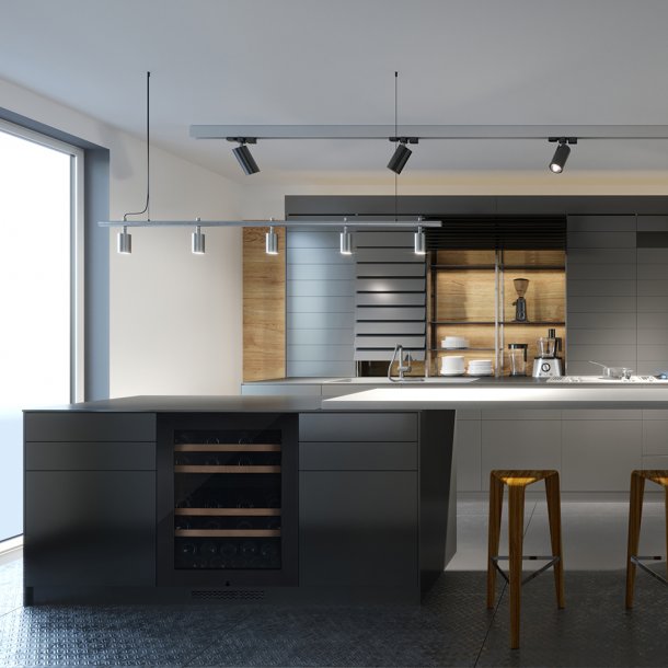 Pevino Majestic 39 bottles - 2 zones - Black Steel 