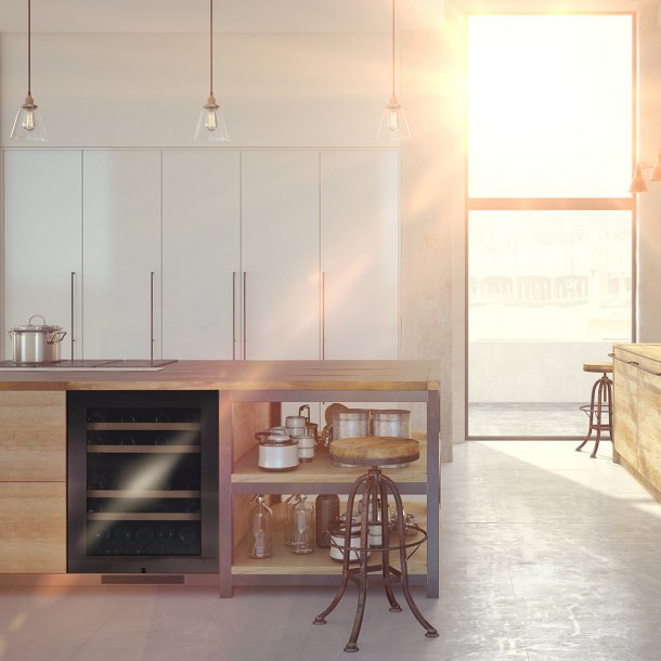 Pevino Majestic 39 bottles - 2 zones - Black Steel 