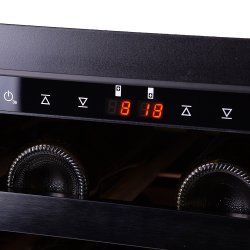 Pevino Majestic 39 flasker - 2 zoner - Rustfri stlfront