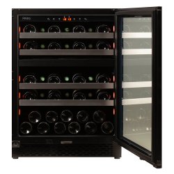 Pevino Majestic 39 bottles - 2 zones - Black glass front