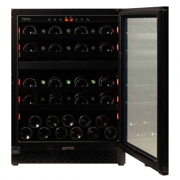 Pevino Majestic 39 bottles - 2 zones - Black glass front