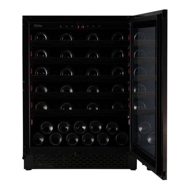 Pevino Majestic 46 bottles - 1 zone - Black steel 