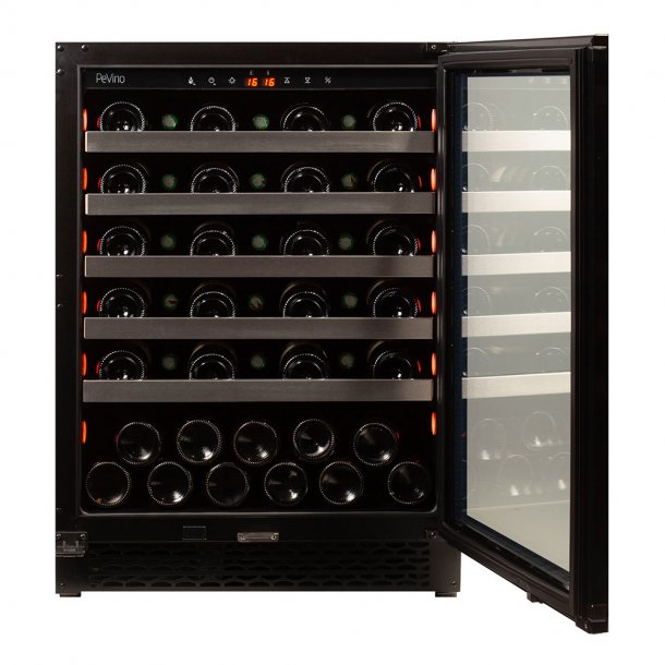 Pevino Majestic 46 bottles - 1 zone - Black Glassfront