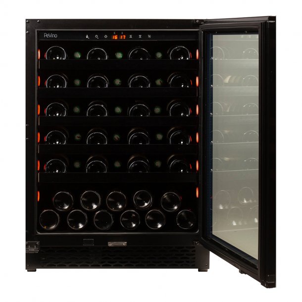 Pevino Majestic 46 bottles - 1 zone - Black Glassfront