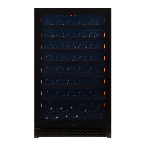 Pevino Majestic 83 flasker - 1 zone - Sort glasfront