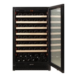 Pevino Majestic 83 flasker - 1 zone - Sort glasfront