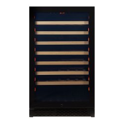 Pevino Majestic 83 flasker - 1 zone - Sort glasfront