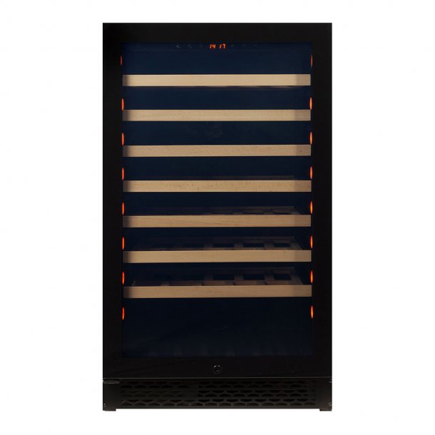 Pevino Majestic 83 flasker - 1 zone - Sort glasfront