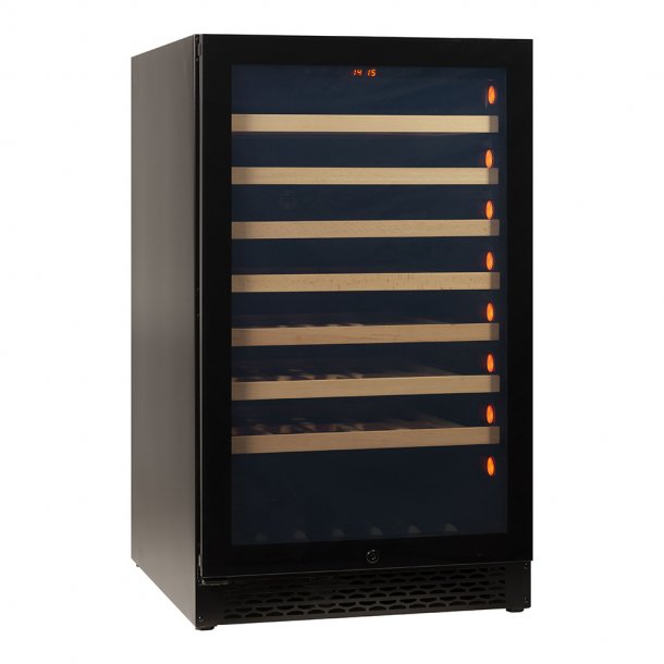 Pevino Majestic 83 flasker - 1 zone - Sort glasfront