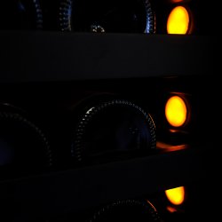 Pevino Imperial Giant 254 flasker - 2 zoner - Sort glasfront