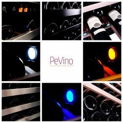 Pevino Majestic 46 bottles - 1 zone - Black steel 