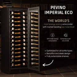 Pevino Imperial Eco 96 bottles, 1 zone, black