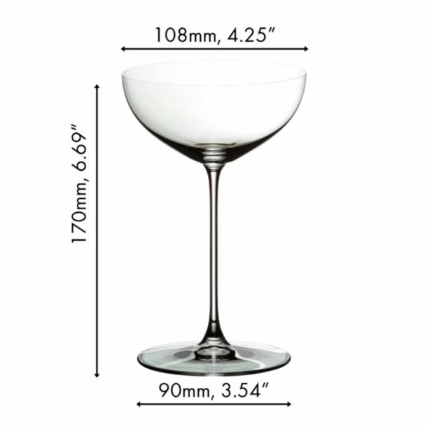 Riedel - Veritas Coupe/Cocktail/Martini (2 stk.)