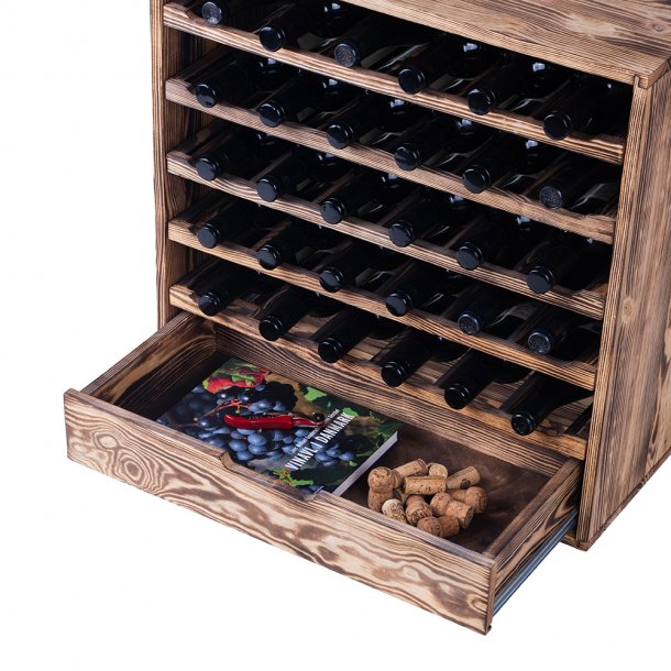 Caverack - CLEO - 30 flasker + Skuffe - Brndt fyrretr