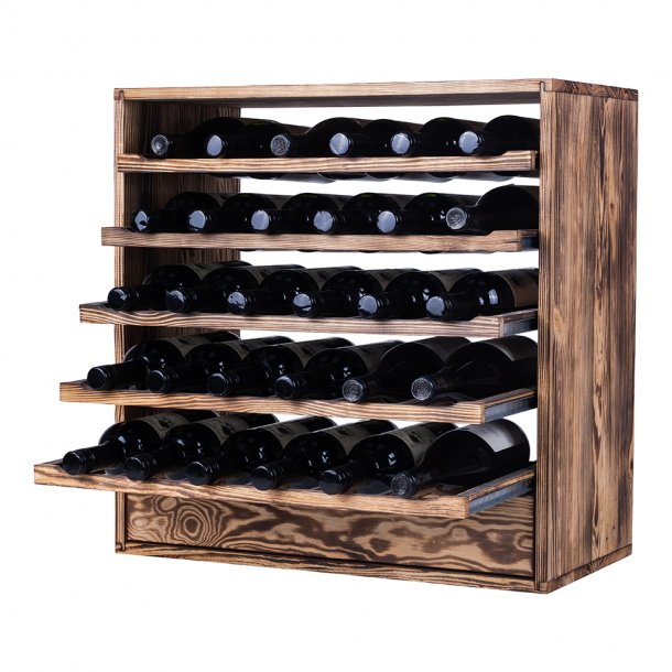 Caverack - CLEO - 30 flasker + Skuffe - Brndt fyrretr