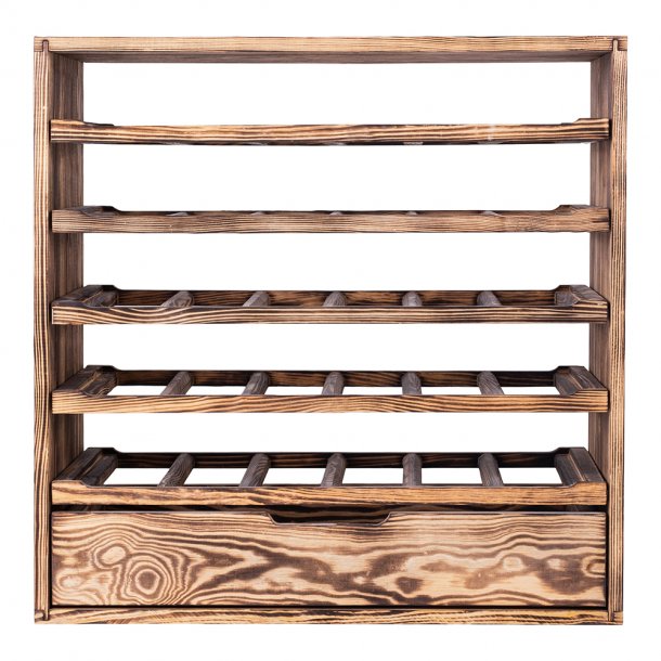 Caverack - CLEO - 30 flasker + Skuffe - Brndt fyrretr